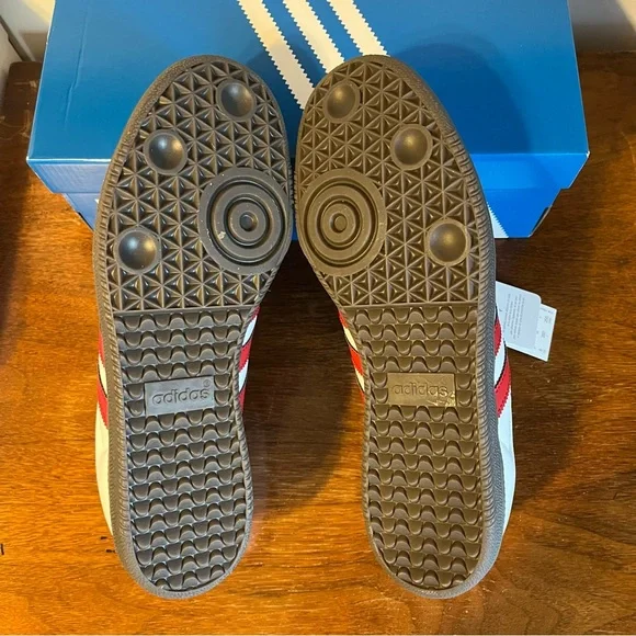 ADIDAS White/Scarlet Samba OG - Picture 8 of 11